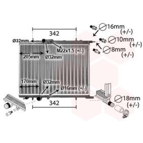 Achetez des Radiateur du moteur VAN WEZEL 40012300 à prix pour 142,16 €