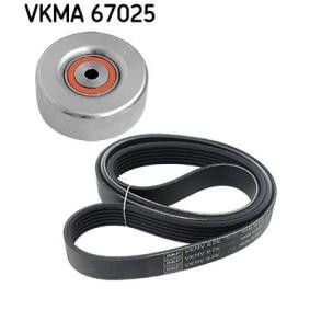Achetez des Jeu de courroies trapézoïdales à nervures SKF VKMA 67025 à prix pour 86,10 €