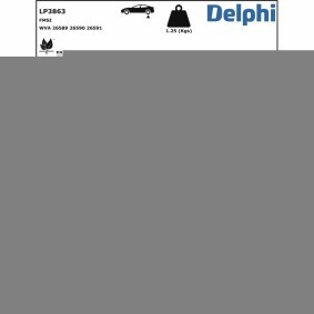 NISSAN Bremsbeläge von DELPHI
