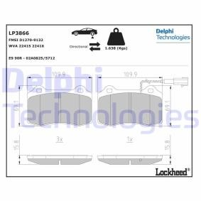 Bremsbeläge von DELPHI LP3866