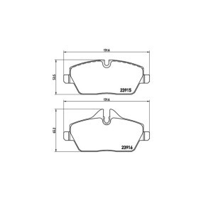 Bremsbeläge 363700506034 für Coupe (R58) für 116,82 CHF