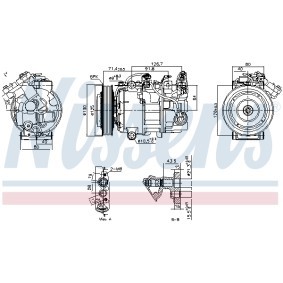 Acquista Compressore aria condizionata da NISSENS 890763 a buon mercato per soli 297,15 €