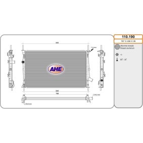 Achetez des Radiateur du moteur AHE 110.190 à prix pour 227,78 €