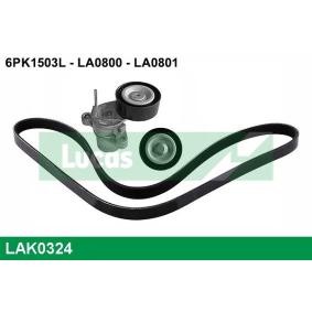 Achetez des Jeu de courroies trapézoïdales à nervures LUCAS LAK0324 à prix pour 70,59 €