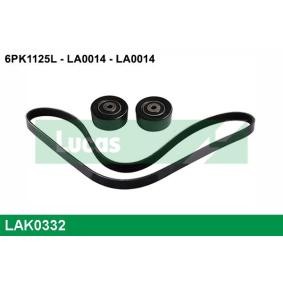 Keilrippenriemensatz LAK0332 von LUCAS günstig für 76,33 € online kaufen