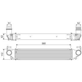 Köp Intercooler av VALEO 818312 till det låga priset 1602,04 kr