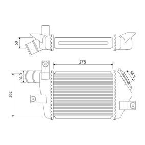 Acquista Intercooler da VALEO online per L 200 / Triton Pick-up (KA_T, KB_T) a prezzi moderati