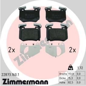 Comprar Juego de pastillas de freno de ZIMMERMANN 22873.160.1 a bajo precio de 125,71 €