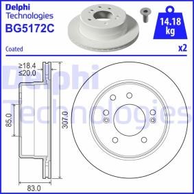 Acquista Disco freno da DELPHI BG5172C a buon mercato per soli 70,80 €