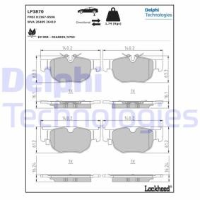 Acquista Kit pastiglie freni da DELPHI LP3870 a buon mercato per soli 77,19 €
