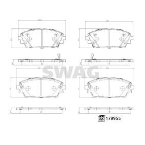 Acquista Kit pastiglie freni da SWAG 33 10 5574 a buon mercato per soli 58,26 €