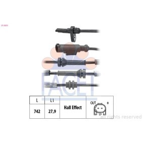 Køb ABS Sensor af FACET 21.0259 til den lave pris 547,45 DKK