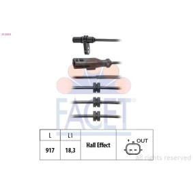 Comprar Sensor ABS de FACET 21.0260 a bajo precio de 39,01 €