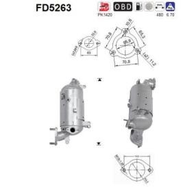 Compre Filtro de partículas da AS FD5263 a um preço baixo por 452,71 €