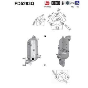 Compre Filtro de partículas da AS FD5263Q a um preço baixo por 499,12 €