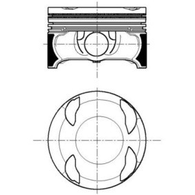 Kolben 028 PI 00167 002 VOLKSWAGEN T-CROSS von MAHLE ORIGINAL