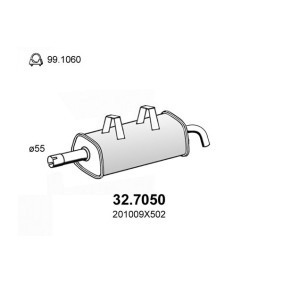 Endschalldämpfer 32.7050