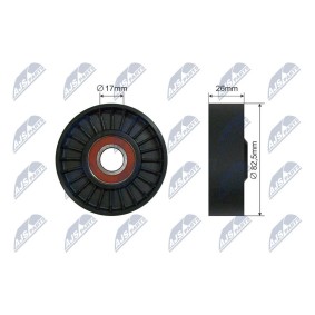 Compre Rolo tensor, correia trapezoidal estriada da NTY RNK-AU-072 a um preço baixo por 13,00 €