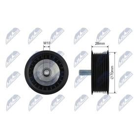 Compre Rolo tensor, correia trapezoidal estriada da NTY RNK-AU-073 a um preço baixo por 16,89 €