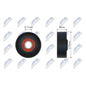 Compre Polea tensora, correa poli V de NTY online para B10 Touring (E34) a precios moderados
