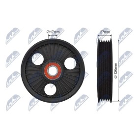 Compre Rolo tensor, correia trapezoidal estriada da NTY RNK-CT-049 a um preço baixo por 12,89 €