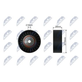 Compre Rolo tensor, correia trapezoidal estriada da NTY RNK-CT-050 a um preço baixo por 20,50 €