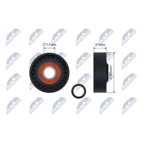 Compre Rolo tensor, correia trapezoidal estriada da NTY RNK-FR-054 a um preço baixo por 30,07 €