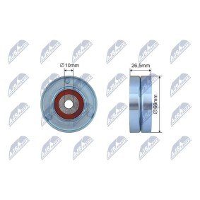 Compre Rolo tensor, correia trapezoidal estriada da NTY RNK-FT-017 a um preço baixo por 16,44 €