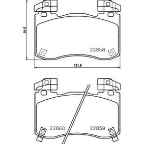 Acquista Kit pastiglie freni da HELLA 8DB 355 039-451 a buon mercato per soli 158,40 €