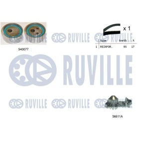 Wasserpumpe + Zahnriemensatz von RUVILLE
