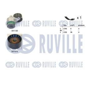 Achetez des Jeu de courroies trapézoïdales à nervures RUVILLE 570080 à prix pour 94,04 €