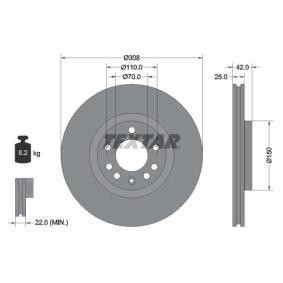 Comprar Disco de freno de TEXTAR 92110905 a bajo precio de 65,57 €