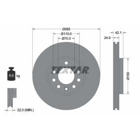 Comprar Disco de freno de TEXTAR 92118705 a bajo precio de 56,62 €