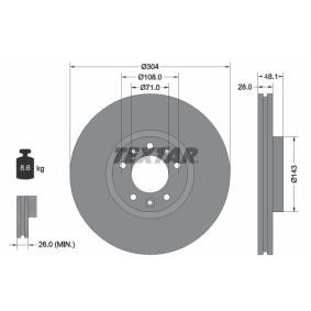Bremsscheibe 92232305 für DS 4 II für 59,54 CHF