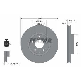 Comprar Disco de freno de TEXTAR 92257405 a bajo precio de 67,37 €