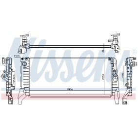 Achetez des Radiateur du moteur NISSENS 606391 à prix pour 214,50 €