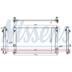 Achetez des Radiateur de chez NISSENS en ligne pour Camry IX Berline (XV80) à prix modérés