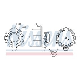 Achetez des Pulseur d'air habitacle NISSENS 87569 à prix pour 90,95 €