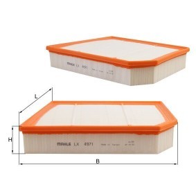Luftfilter LX 4971 von MAHLE ORIGINAL günstig für 28,20 € online kaufen