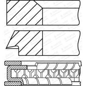 Acquista Kit fasce elastiche da GOETZE ENGINE 08-424800-40 a buon mercato per soli 26,46 €