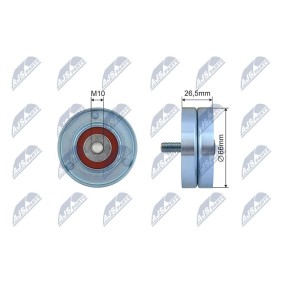 Compre Rolo tensor, correia trapezoidal estriada da NTY RNK-CT-052 a um preço baixo por 17,04 €