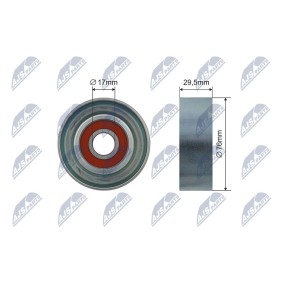 Compre Rolo tensor, correia trapezoidal estriada da NTY RNK-HD-025 a um preço baixo por 29,69 €