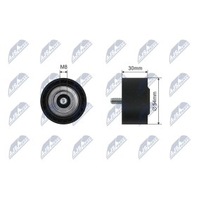Compre Rolo tensor, correia trapezoidal estriada da NTY RNK-ME-048 a um preço baixo por 20,57 €