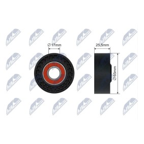 Compre Rolo tensor, correia trapezoidal estriada da NTY RNK-ME-053 a um preço baixo por 18,50 €