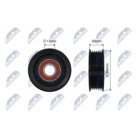 Compre Rolo tensor, correia trapezoidal estriada da NTY RNK-MZ-016 a um preço baixo por 12,98 €