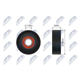 Compre Rolo tensor, correia trapezoidal estriada da NTY RNK-PL-037 a um preço baixo por 13,10 €