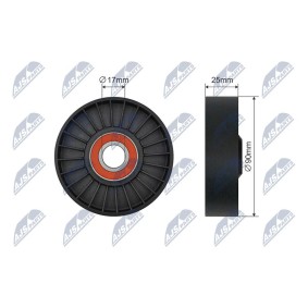 Compre Rolo tensor, correia trapezoidal estriada da NTY RNK-PL-038 a um preço baixo por 13,07 €