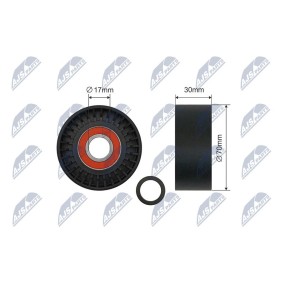 Compre Rolo tensor, correia trapezoidal estriada da NTY RNK-PS-003 a um preço baixo por 13,57 €