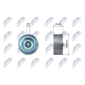 Compre Rolo tensor, correia trapezoidal estriada da NTY RNK-RE-026 a um preço baixo por 20,23 €