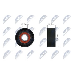 Compre Rolo tensor, correia trapezoidal estriada da NTY RNK-RE-028 a um preço baixo por 17,89 €